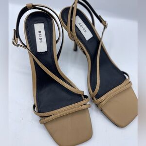 Reiss Bali Mid Heel Strappy Sandals‎